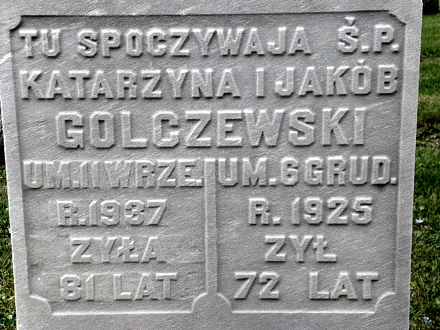Jakob Golczewski grave close up